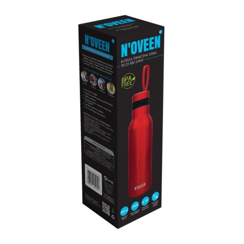 Butelka termiczna NOVEEN TB125 Red Shiny 500 ml