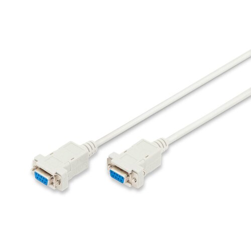 ASSMANN Kabel połączeniowy RS232 null-modem Typ DSUB9/DSUB9 Ż/Ż beżowy 1,8m