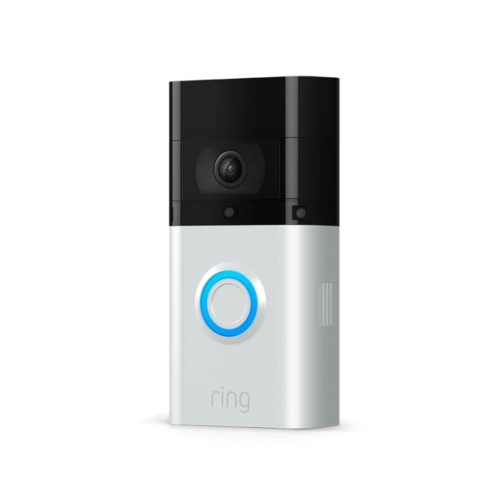 Inteligentny wideo dzwonek do drzwi Ring Video Doorbell 3 Biało-czarny