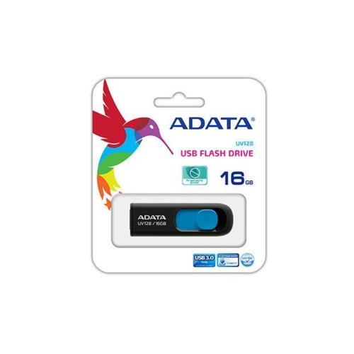 Adata Flashdrive UV128 16GB USB 3.0 czarno-niebieski