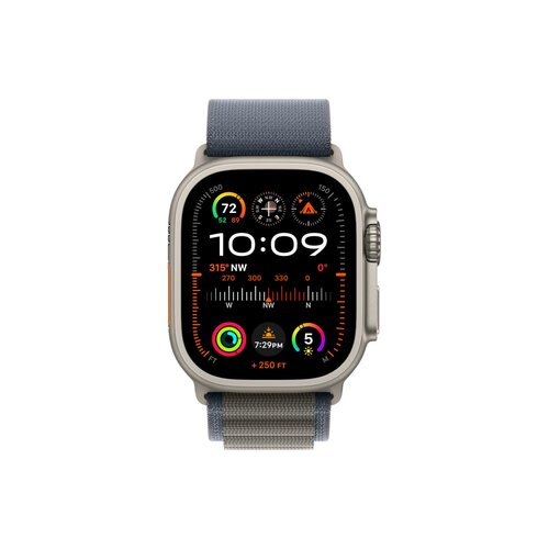 Smartwatch Apple Watch Ultra 2 GPS + Cellular koperta tytanowa 49mm + opaska Alpine niebieska M