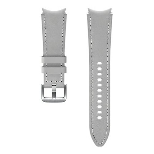 Pasek skórzany Samsung Hybrid Leather do Galaxy Watch4 20mm M/L Srebrny
