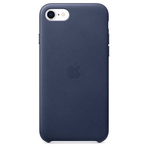 Etui Apple skórzane do iPhone SE 2020 niebieskie
