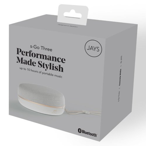 Głośnik Jays S-GO THREE biały Bluetooth