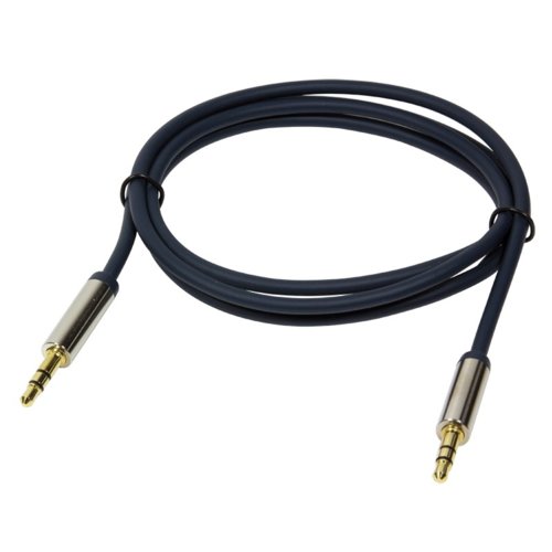 Kabel audio stereo LogiLink CA10100 3,5 mm, M/M, 1m, niebieski