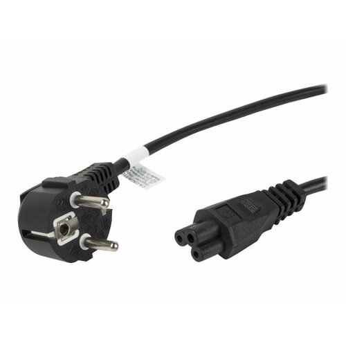 LANBERG Kabel zasilający Laptop (MIKI) IEC 7/7 - IEC 320 C5 1.8M VDE czarny