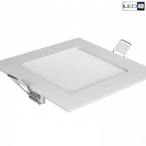 Maclean Panel LED sufitowy podtynkowy slim 6W Warm white 2800-3200K Led4U LD152W 120*120*H20mm