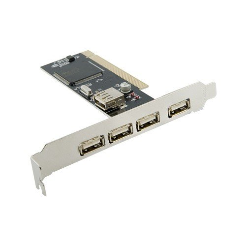 4World Kontroler PCI do USB 2.0 (4+1)