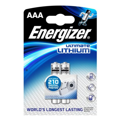 Energizer Bateria Ultimate Lithium Litowa AAA L92 2 szt. blister