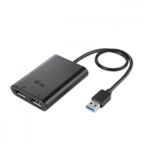 i-tec USB-C dual Display Port Video Adapter 2x Display Ports 4K Ultra HD kompatybilny Thunderbolt3