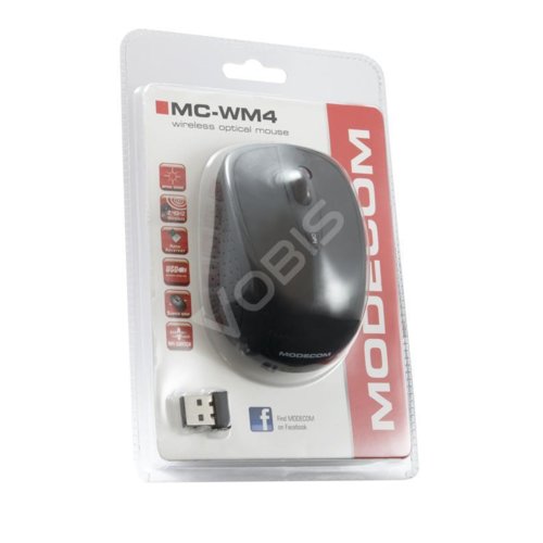 Mysz MODECOM Bezprzewodowa Black M-MC-0WM4-100