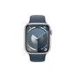 Smartwatch Apple Watch Series 9 GPS + Cellular aluminium 45mm srebrny + opaska sportowa M/L sztormowy błękit