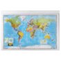 Mapa świata NAGA 137x89 laminowana kolorowa