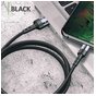 Kabel pleciony lightning USAMS U26 1m 2A Fast Charging czarny/black