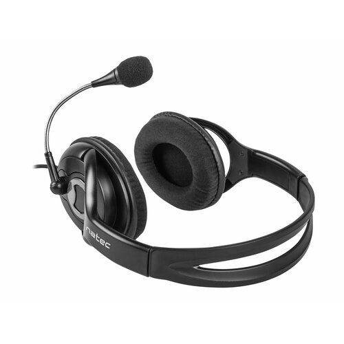 NATEC Słuchawki Bear 2 z mikrofonem czarne