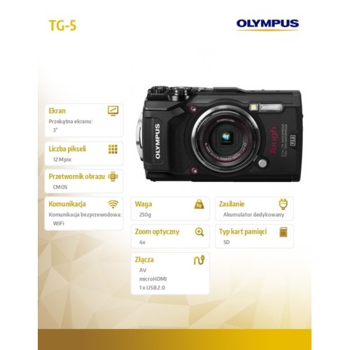 Olympus TG-5 czarny