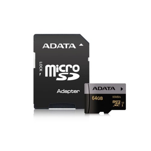 Adata microSD Premier Pro 64GB UHS-1/U3/CL10 + adapter