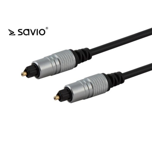 Przewód optyczny SAVIO CLS-08 Toslink, 1m, OD5.0mm