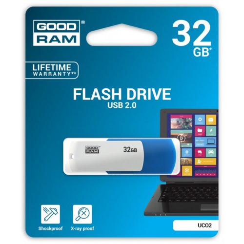 Pendrive GOODRAM UCO2 Color Mix 32GB USB 2.0 niebieski