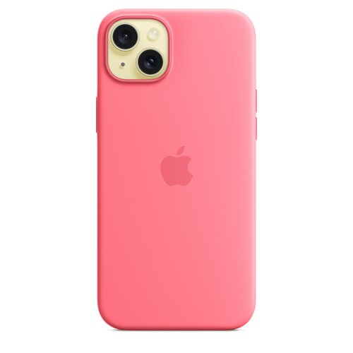 Etui silikonowe Apple MagSafe iPhone 15 Plus różowe