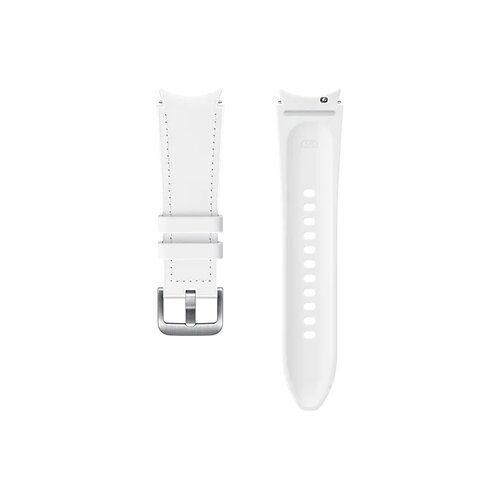 Pasek skórzany Samsung Hybrid Leather do Galaxy Watch4 20mm S/M Biały