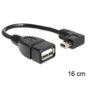 Delock Kabel USB Mini B(M) kątowy->A(F) OTG 16cm