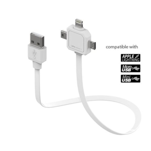 Allocacoc Ładowarka Power USB Cabel 3 w 1