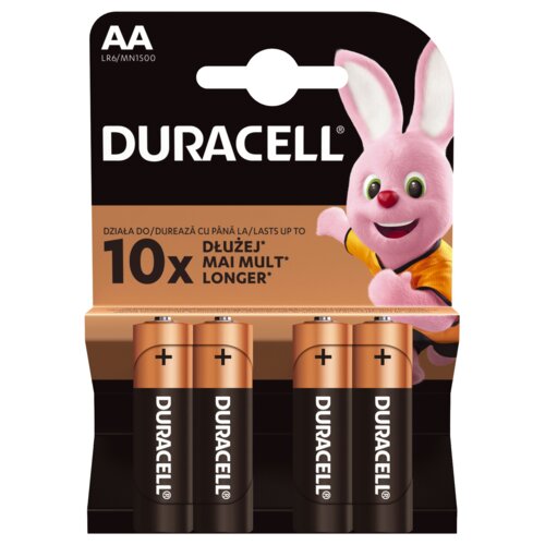 Baterie alkaiczne Duracell Basic AA/LR6 (x 4)