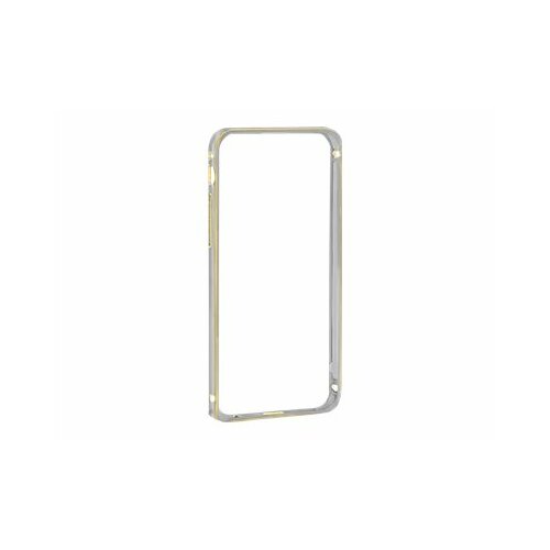 Qoltec Ramka ochronna na Samsung Galaxy S6 | szara | aluminium