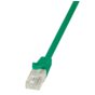 Patchcord LogiLink CP1015U CAT5e U/UTP 0,25m, zielony