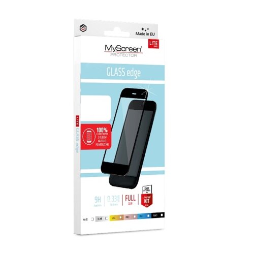 Szkło ochronne MyScreen Protector Lite Glass Edge FG do A725 A72 czarny/black Full Glue