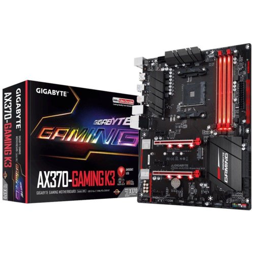Płyta Gigabyte GA-AX370-Gaming K3 /AMD X370/DDR4/SATA3/SE/M.2/USB3.1/PCIe3.0/AM4/ATX