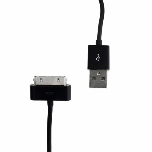 Whitenergy Kabel USB iPhone4 200cm czarny, transfer, ładowanie
