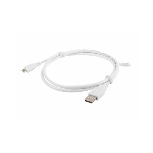 LANBERG Kabel USB 2.0 micro AM-MBM5P 1M biały