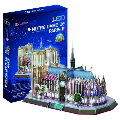 Cubicfun PUZZLE 3D Notre Dame (Światło)