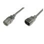 ASSMANN Kabel przedłużający zasilający Typ IEC C14/IEC C13 M/Ż czarny 1,2m