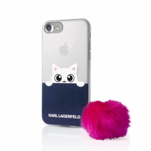 Karl Lagerfeld Etui hardcase Samsung G950 S8 KLHCS8TRGPABPI transparent/różowy K-Peek a boo