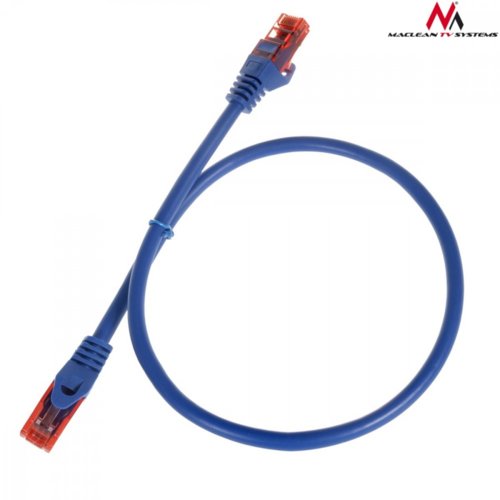 Maclean Kabel patchcord cat6 0,5m niebieski MCTV-300N