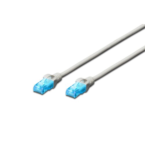 Patch cord DIGITUS UTP kat. 5e 2m PVC szary