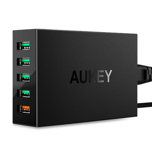 AUKEY PA-T15 ultraszybka ładowarka sieciowa 5xUSB Quick Charge 3.0 10.2A 54W