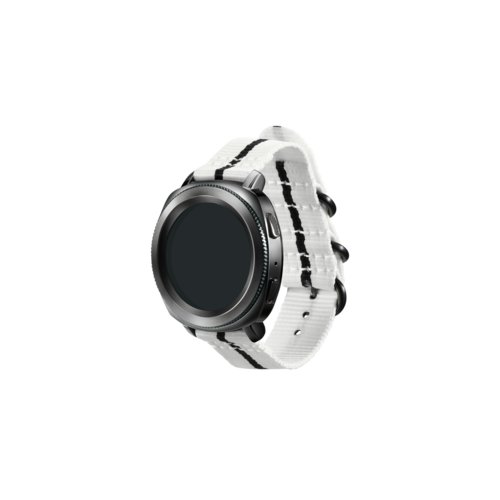 Samsung Gear Sport Premium Nato Strap GP-R600BREECAC White-black