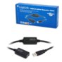 Kabel USB LogiLink UA0143 USB 2.0, aktywny wzmacniacz, 10m