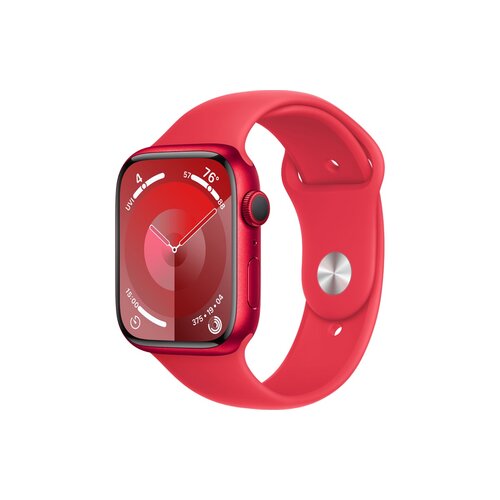 Smartwatch Apple Watch Series 9 GPS aluminium 45 mm + opaska sportowa M/L czerwona