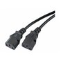 Kabel zasilający Akyga AK-PC-04A CEE 7/7 2xC13 250V/50Hz 1,8m czarny