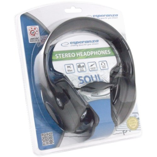 Słuchawki Esperanza EH138K Soul stereo z reg. głośności