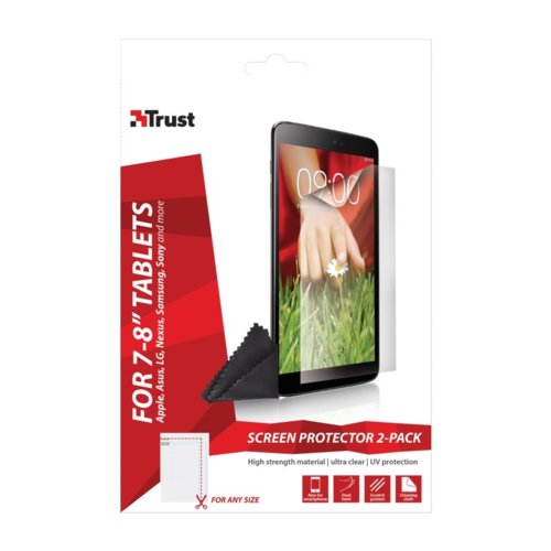 Trust Universal Screen Protec tor 2-pack for 7-8" tablets