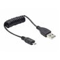 Kabel Gembird ( micro USB - USB M-M 0.6m czarny spiralny )