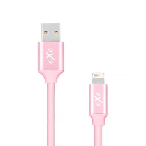 Kabel USB 2.0 eXc STRONG USB A(M) - Lightning 8-pin(M), 2m, różowy