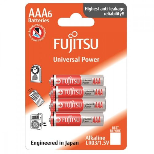 Fujitsu Baterie Alkaliczne LR03 AAA 6 szt. blister