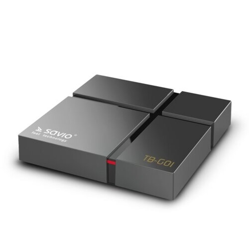 Odtwarzacz multimedialny Savio Smart TV Box Gold TB-G01 Czarny